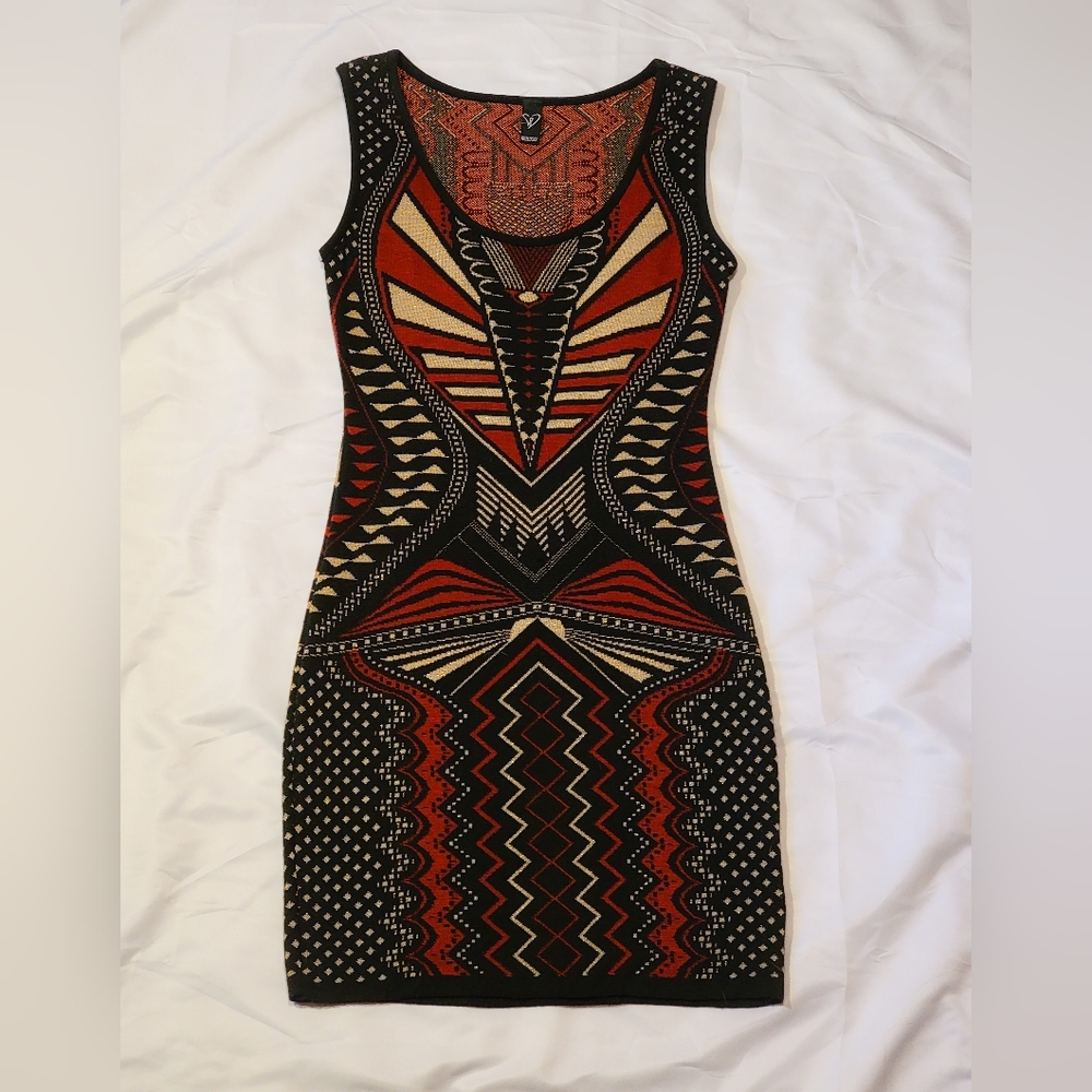 Windsor Medium Red Black Gold Dress